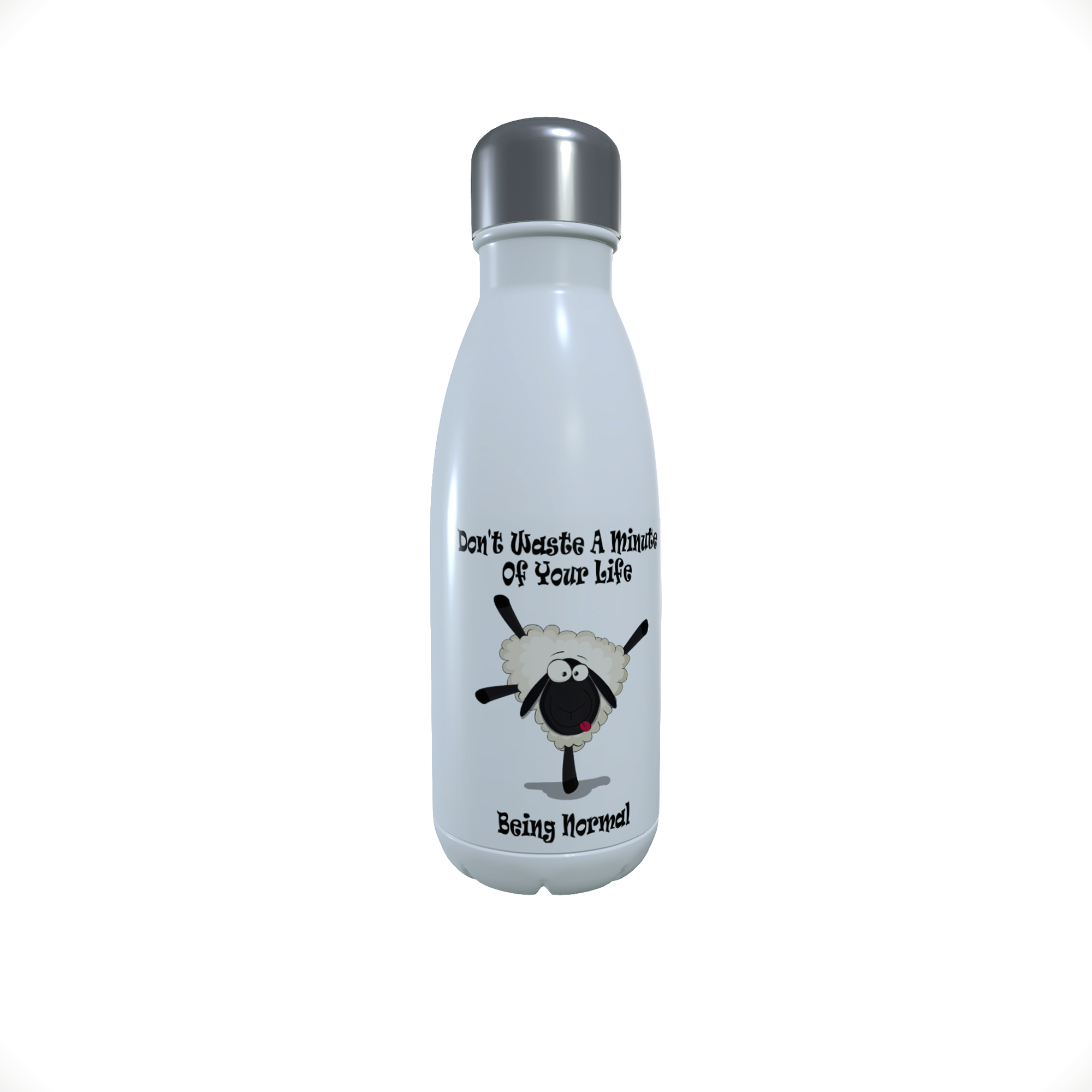 Sheep Drinks Bottle - Don't Waste A Minute Being Normal Bottle